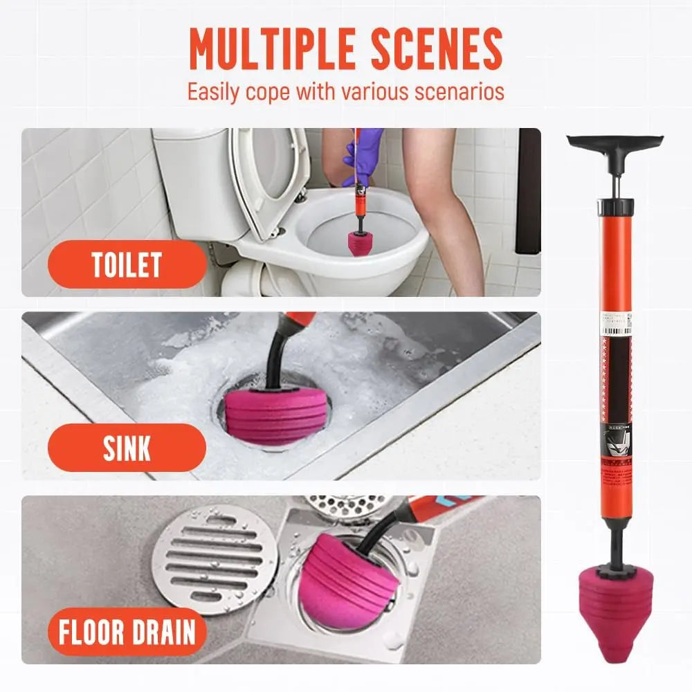 Avtoit | High Pressure Drain Cleaner for Toilet Clogs