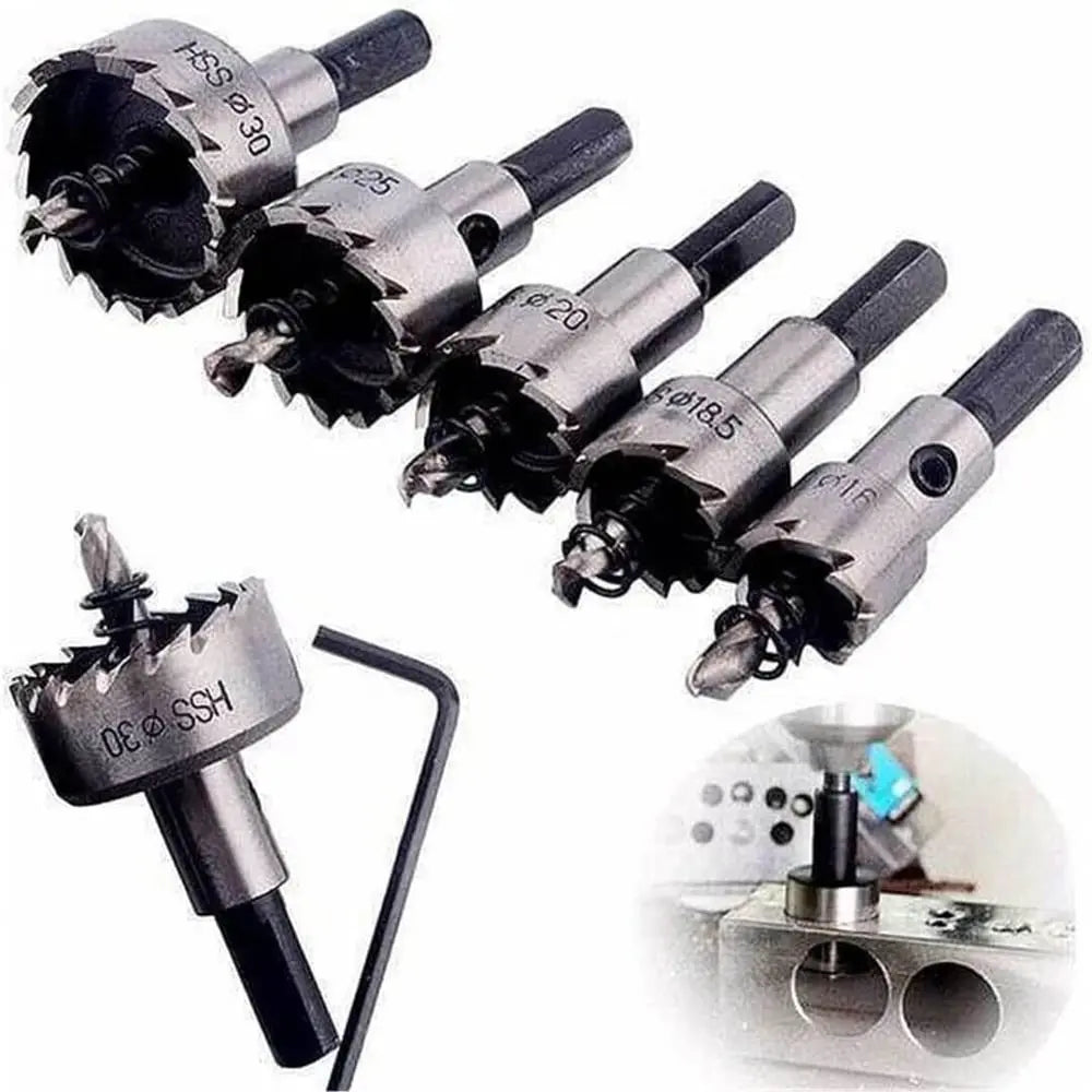 Avtoit | High-Performance Carbide Core Drill Bit Set for Metal (5 Pieces)
