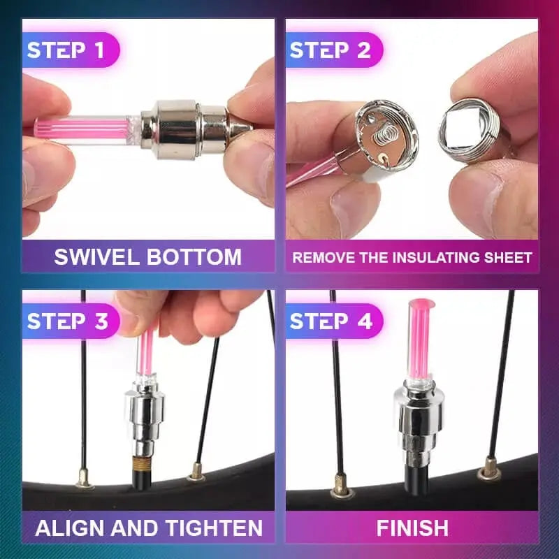 Avtoit | High-quality bicycle valve lighting with LED – Perfect for night rides