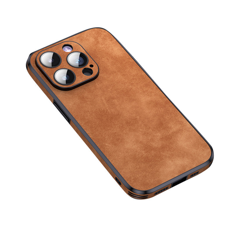 Avtoit | High-quality leather iPhone case with shockproof camera protection cover bag | MagSafe case for Apple iPhone 15/14/13 Pro Max Plus | Armor cover phone case