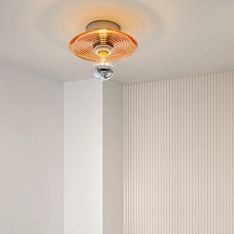 Avtoit | Vitra – Vintage Glass Wall Light | Hand-Blown Glass & Iron | E27 Fixture | Warm Ambient Lighting