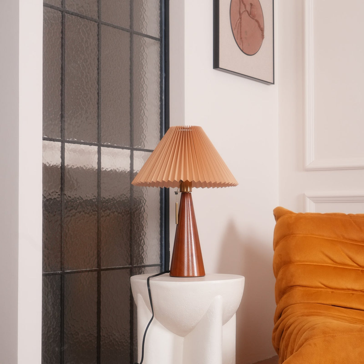 Avtoit | AntiqueRadiance – Elegant Wood and Metal Table Lamp