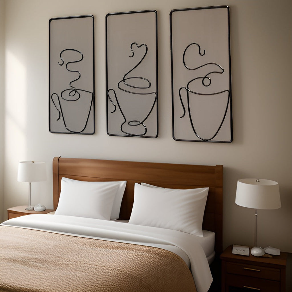 Avtoit | Brewtiful Cups – Aesthetic coffee cup wall art made of iron