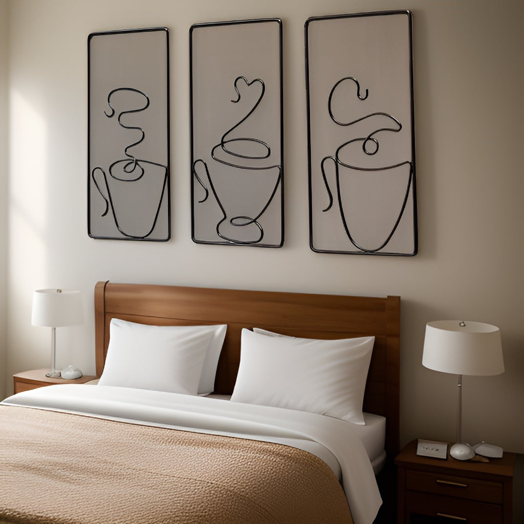 Avtoit | Brewtiful Cups – Aesthetic coffee cup wall art made of iron