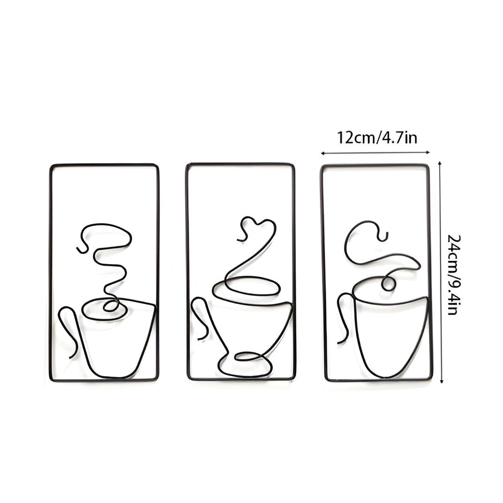 Avtoit | Brewtiful Cups – Aesthetic coffee cup wall art made of iron