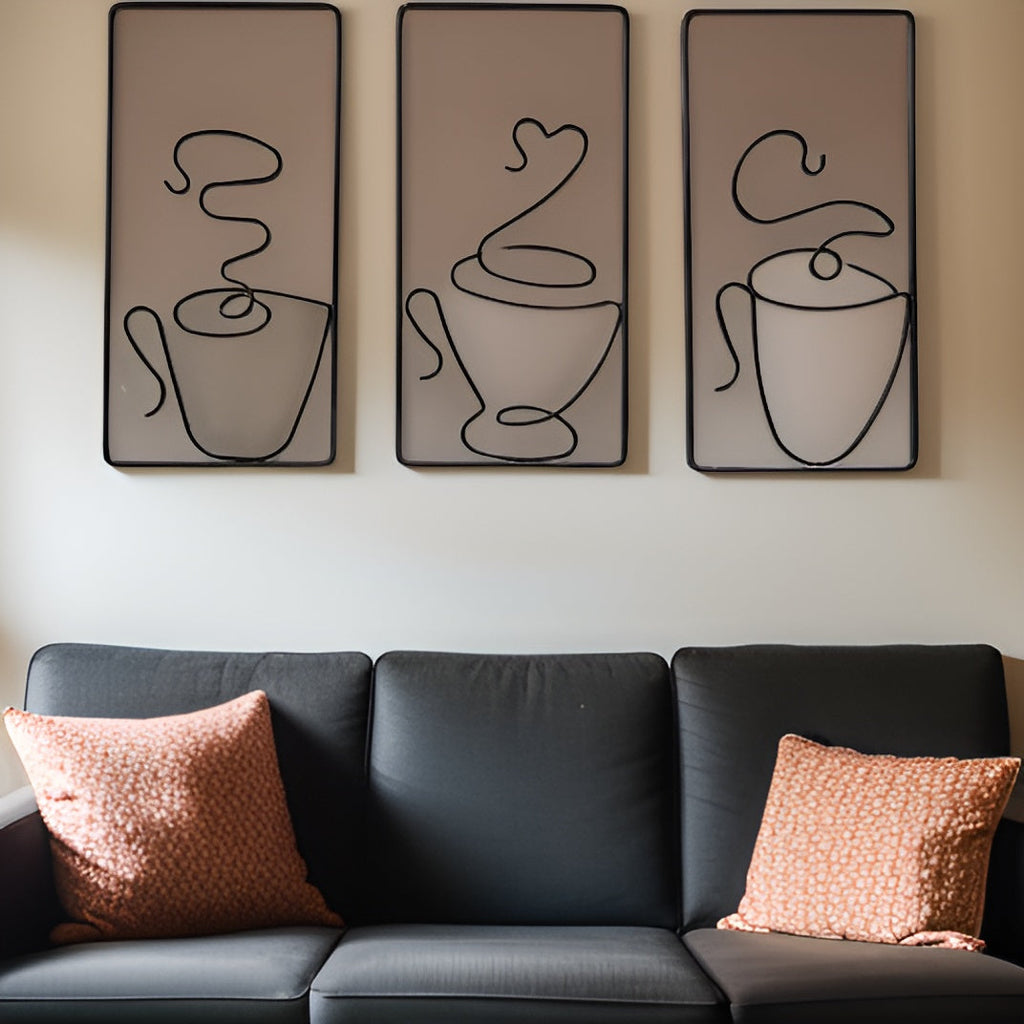 Avtoit | Brewtiful Cups – Aesthetic coffee cup wall art made of iron