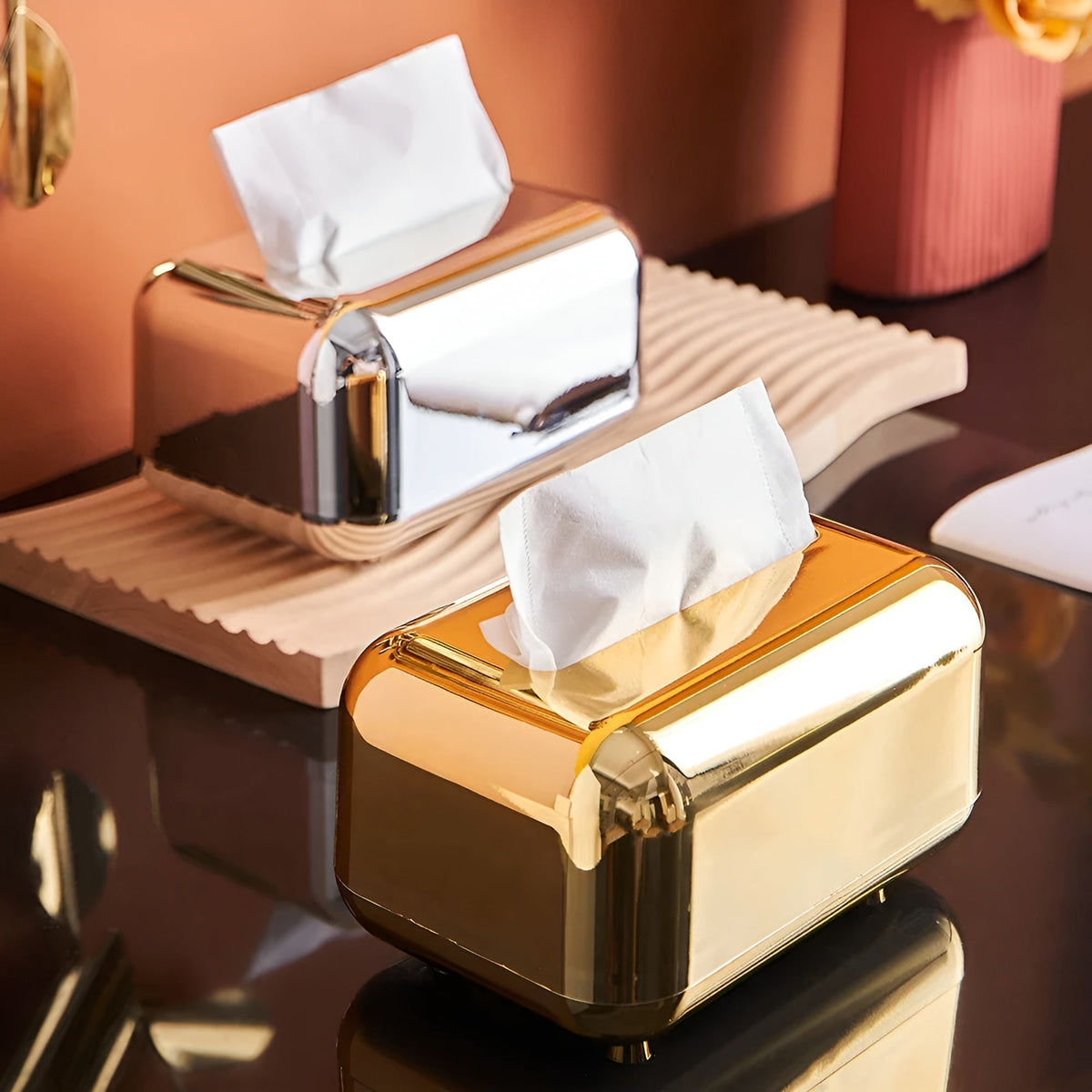 Avtoit | Elegant Tissue Box Holder with Glossy Surface