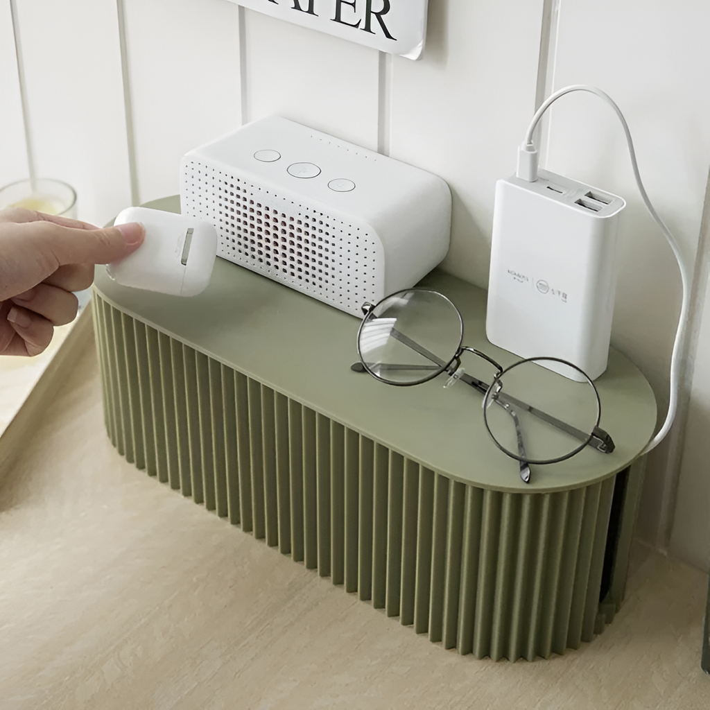 Avtoit | Elegant Cable Organiser Box – Minimalist Cable Storage in Soft Macaron Colours