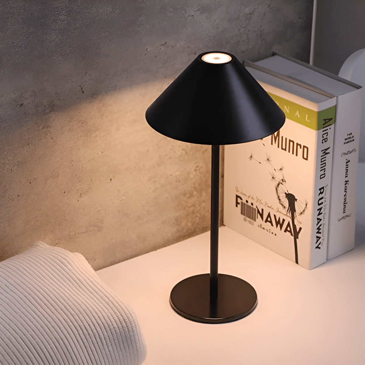 Avtoit | LumiLuxe - Dimmable Nordic Cone LED Table Lamp with Touch Control
