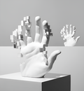 Avtoit | Mosaic-Hand Statue made of Resin – Abstract Palm Figure