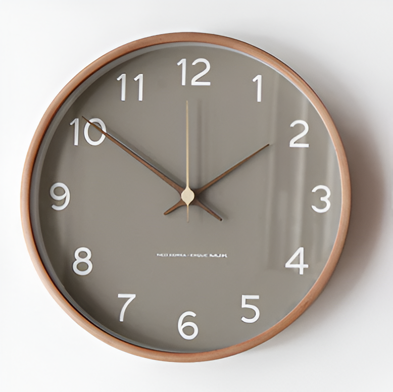 Avtoit | Elegant Wall Clock Made of Wood – Silent, Large (30 cm)