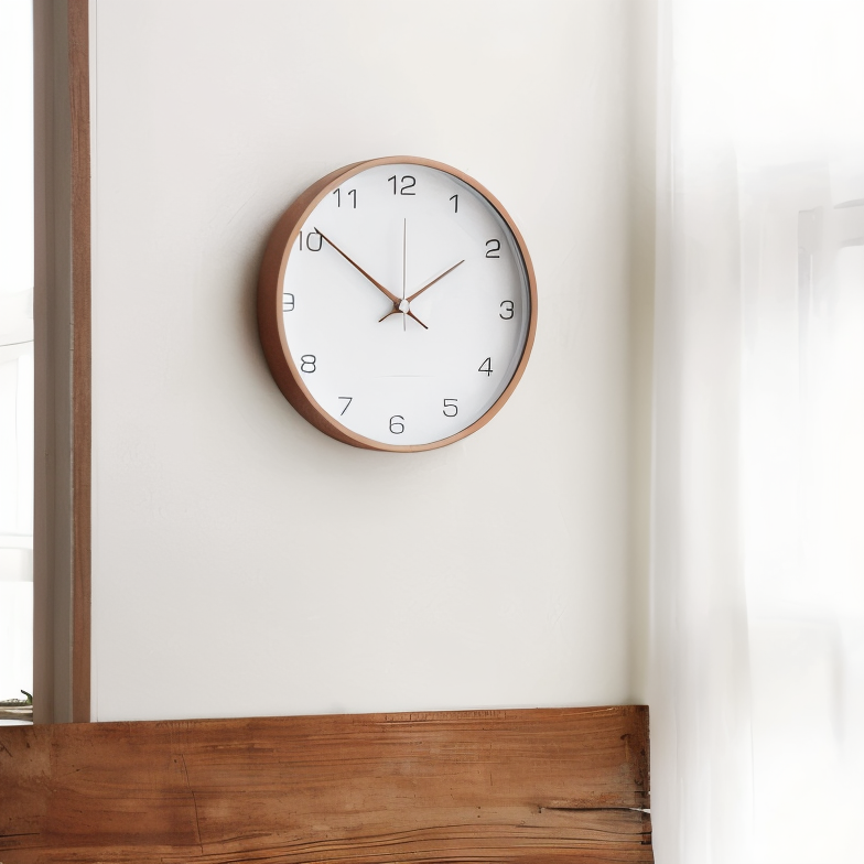 Avtoit | Elegant Wall Clock Made of Wood – Silent, Large (30 cm)