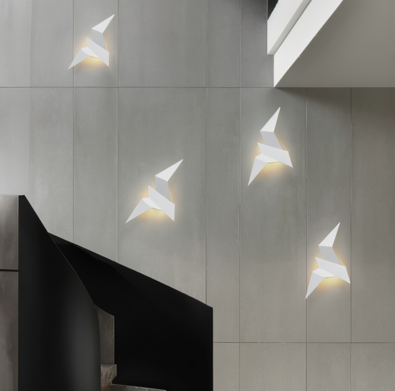 Avtoit | OriTori Wall Light - Geometric Origami Bird Wall Light - Japanese Style Wall Light Design