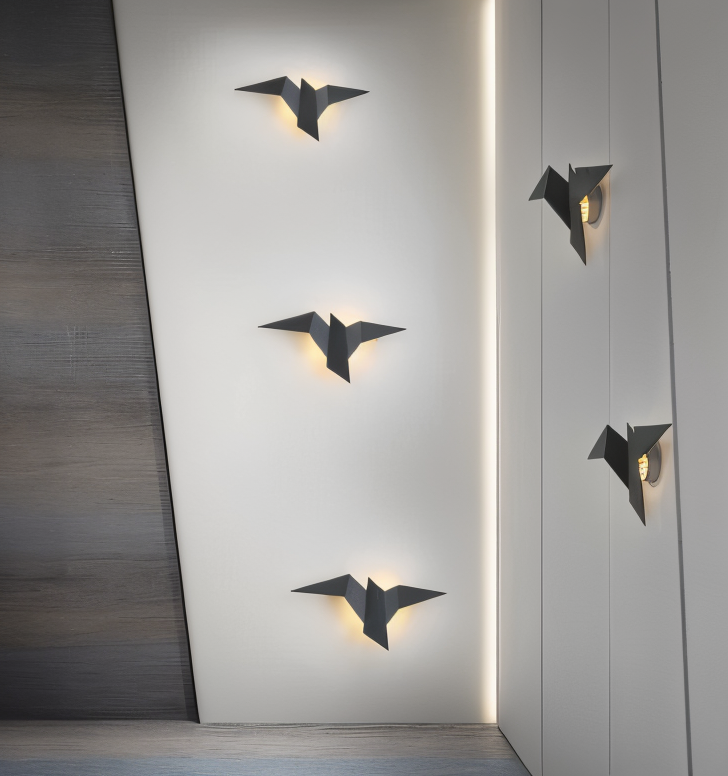 Avtoit | OriTori Wall Light - Geometric Origami Bird Wall Light - Japanese Style Wall Light Design