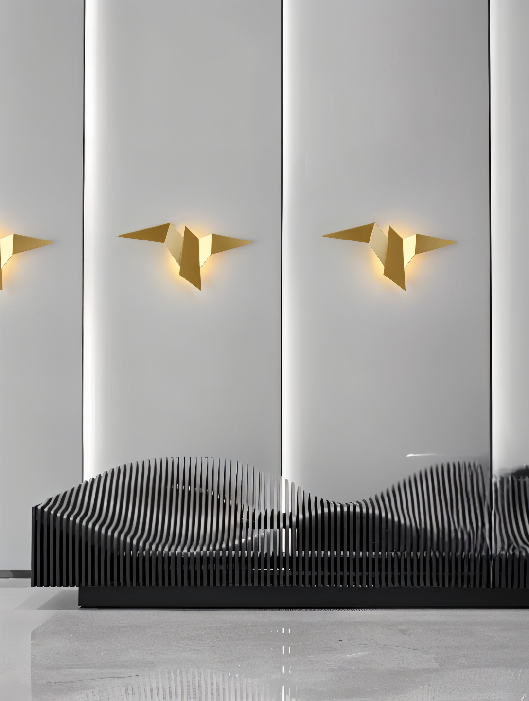 Avtoit | OriTori Wall Light - Geometric Origami Bird Wall Light - Japanese Style Wall Light Design