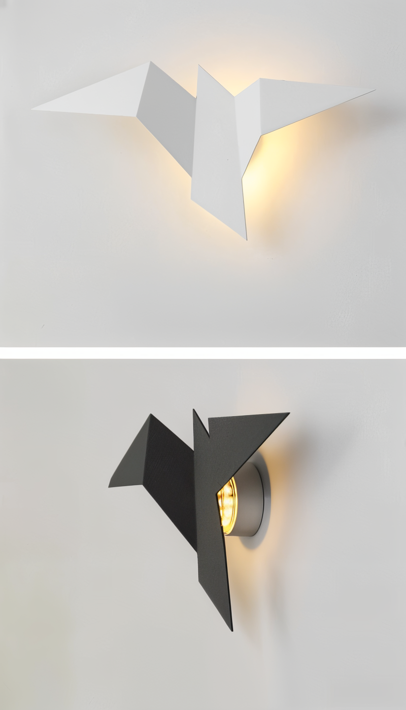 Avtoit | OriTori Wall Light - Geometric Origami Bird Wall Light - Japanese Style Wall Light Design