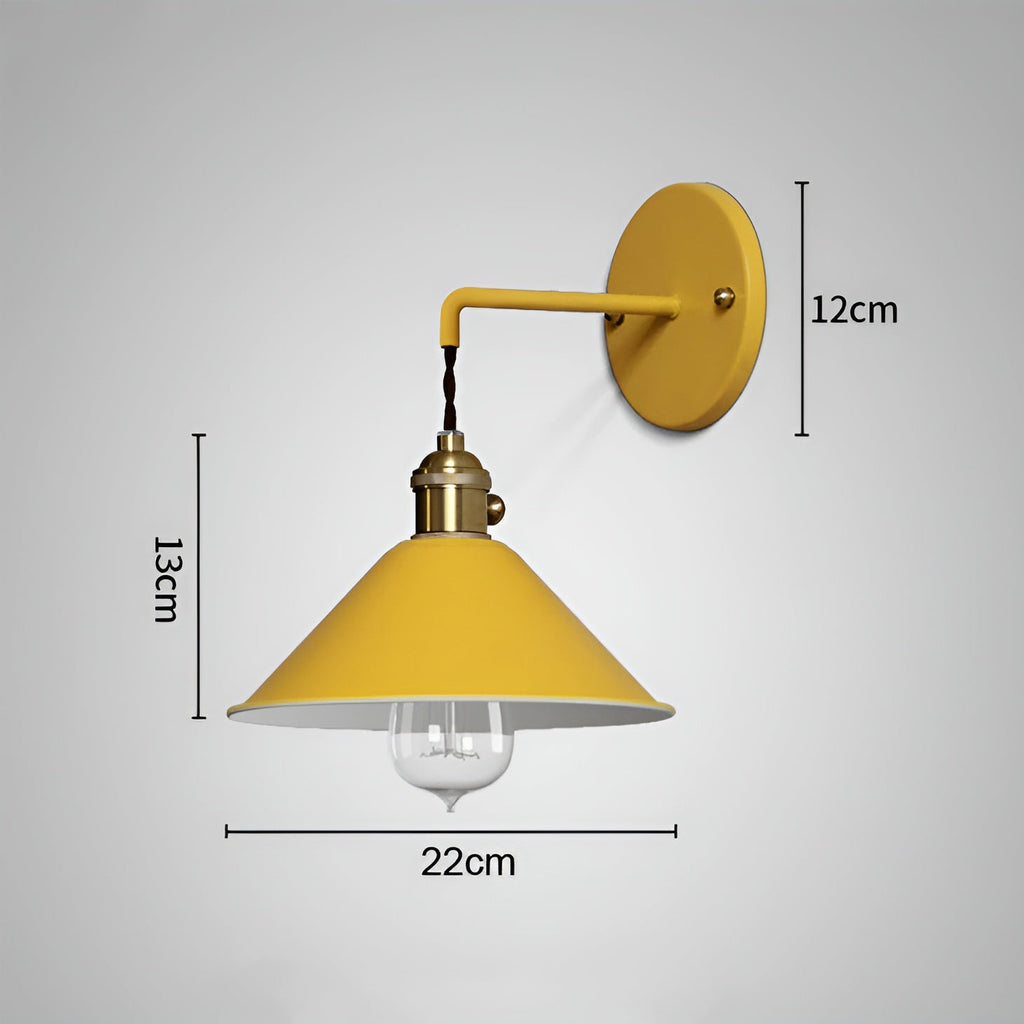 Avtoit | Retro Vintage Wall Lamp - Vintage-inspired Cone Metal Wall Lamp