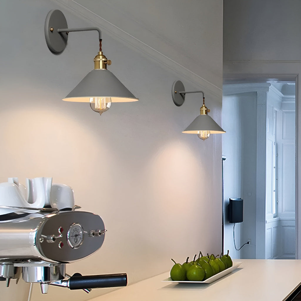 Avtoit | Retro Vintage Wall Lamp - Vintage-inspired Cone Metal Wall Lamp