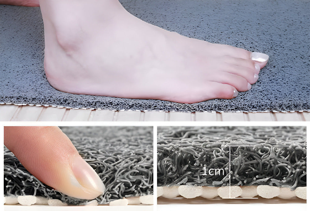 Non-Slip Shower Mat with Cushioned Surface