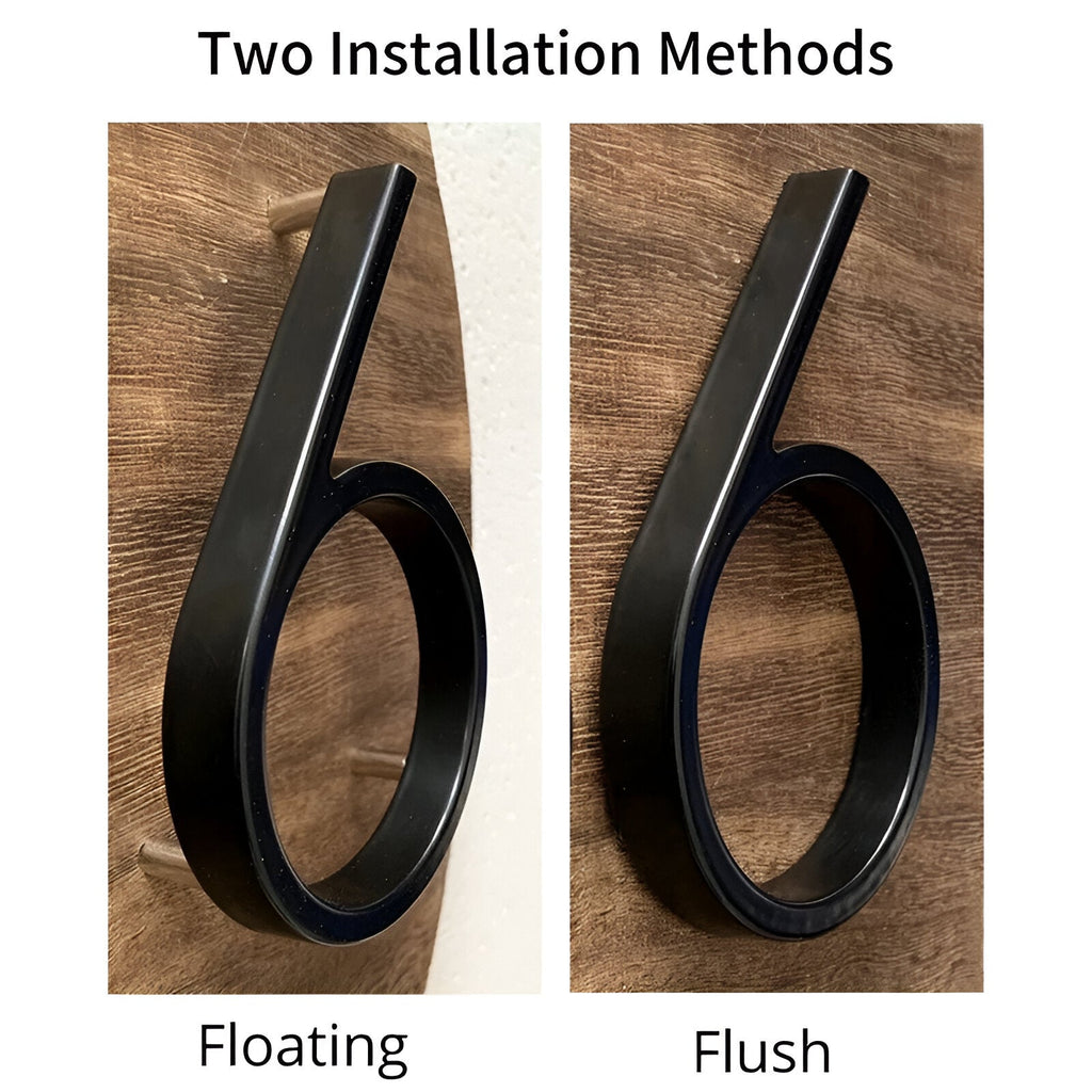 Avtoit | Black Full House Number - House Number Modern - House Number Sign