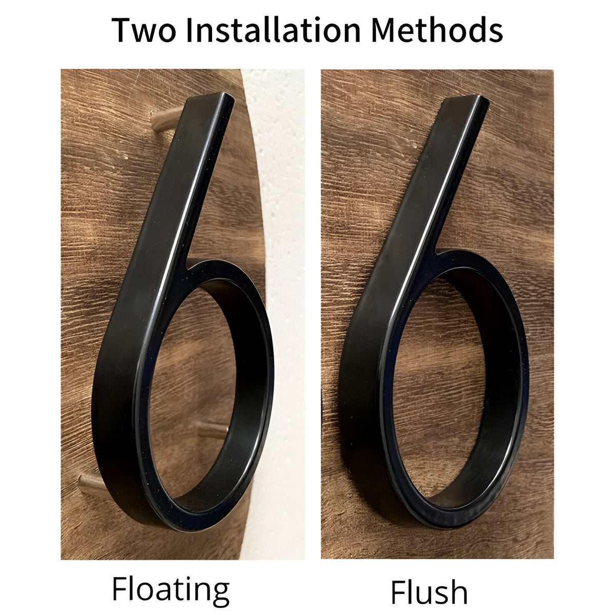 Avtoit | Black Full House Number - House Number Modern - House Number Sign