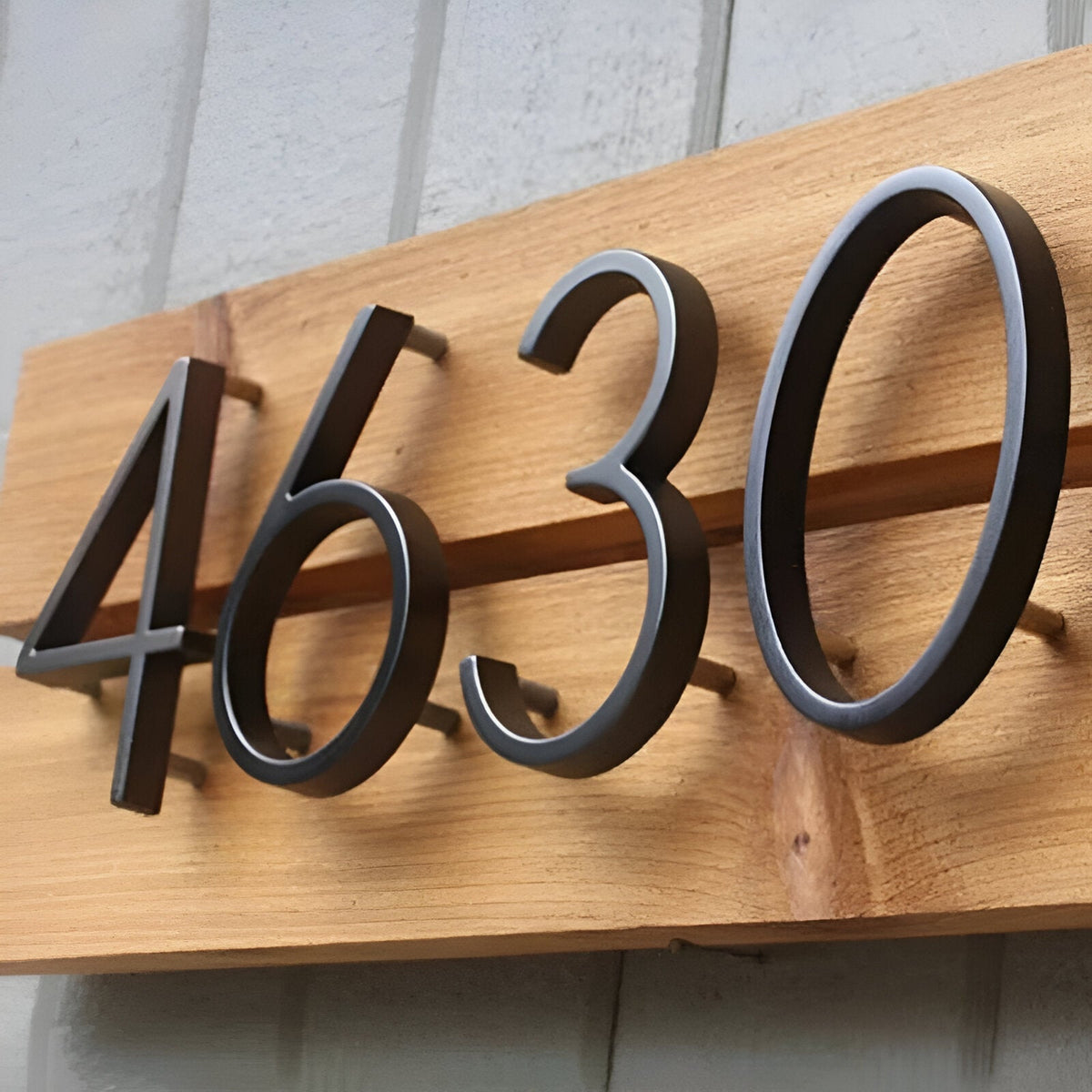 Avtoit | Black Full House Number - House Number Modern - House Number Sign