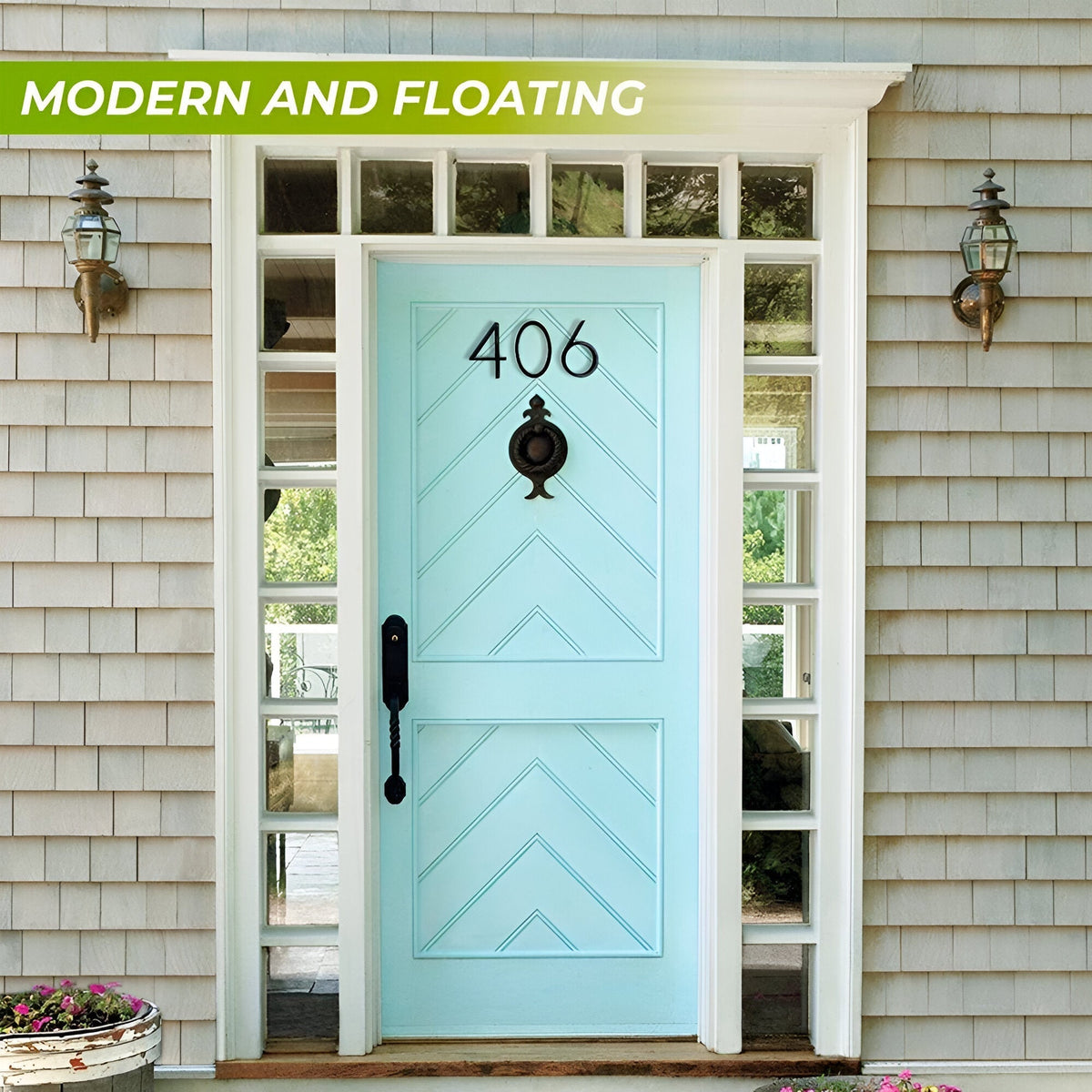 Avtoit | Black Full House Number - House Number Modern - House Number Sign