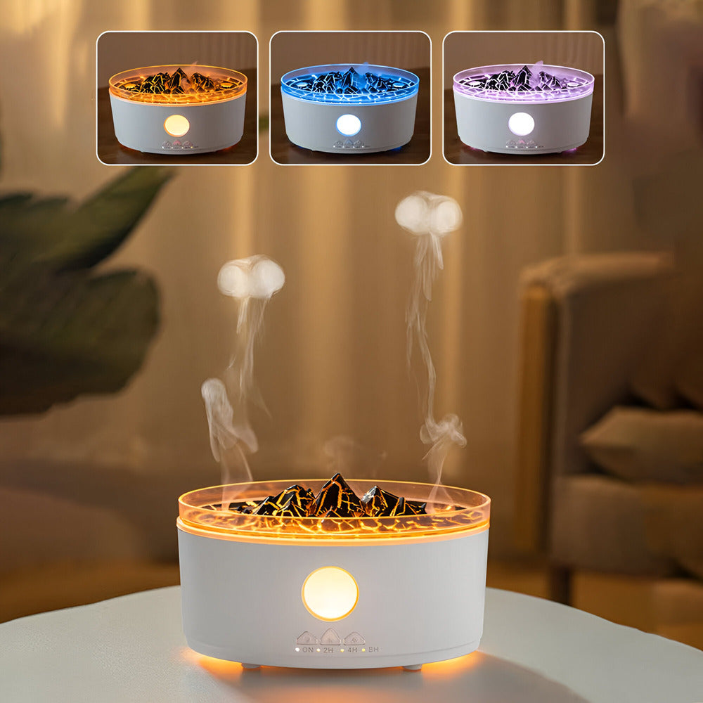 Avtoit | Aroma Diffuser with Volcano Flame Effect – Ultrasonic Room Fragrance Diffuser