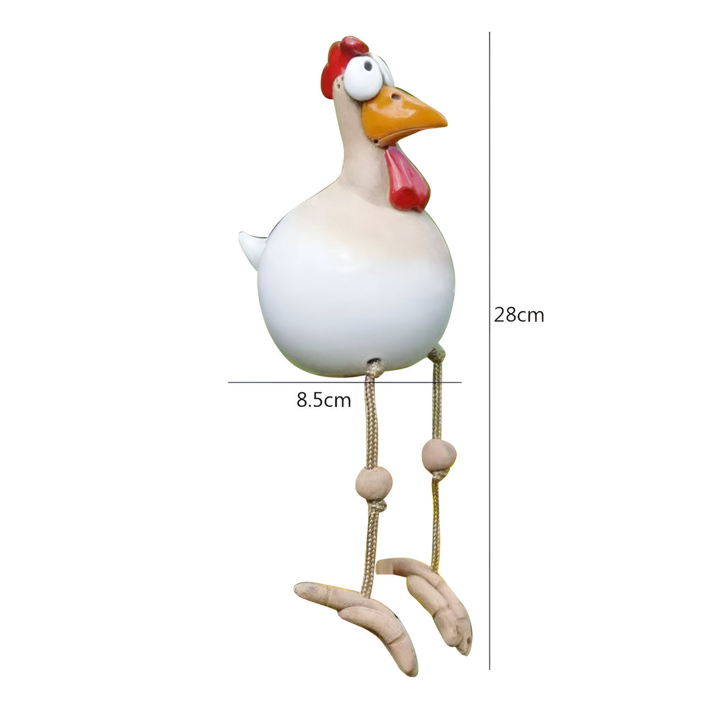 Avtoit | Large Eyes Chicken Statue - Weatherproof Resin Craft - Rooster Garden Statue