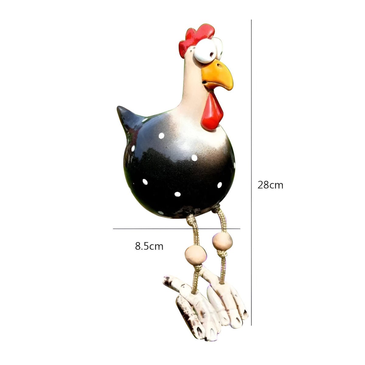Avtoit | Large Eyes Chicken Statue - Weatherproof Resin Craft - Rooster Garden Statue