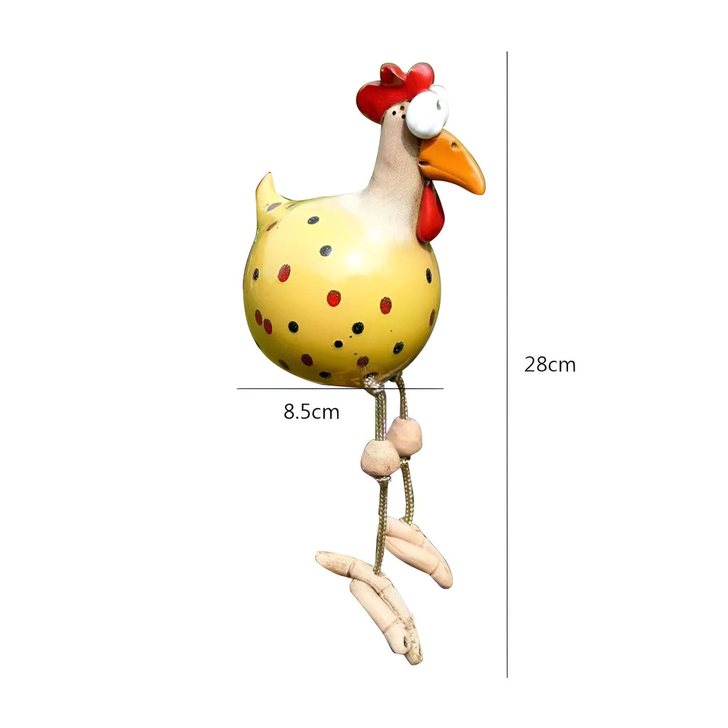 Avtoit | Large Eyes Chicken Statue - Weatherproof Resin Craft - Rooster Garden Statue