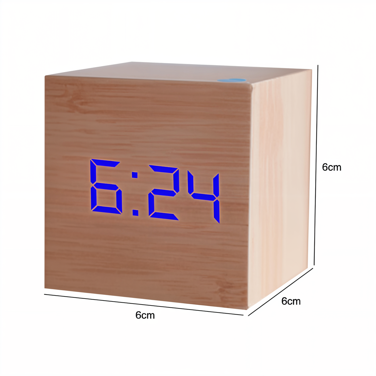 Avtoit | Digital LED Clock - Cube Clock - Wooden Clock