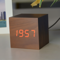 Avtoit | Digital LED Clock - Cube Clock - Wooden Clock