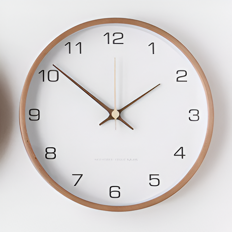 Avtoit | Elegant Wall Clock Made of Wood – Silent, Large (30 cm)