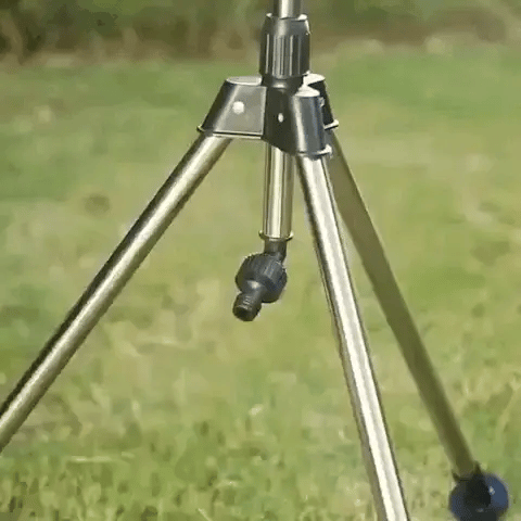 Avtoit | High-Pressure Rotating Tripod Sprinkler | 360° Coverage, Adjustable Height & Quick Setup for Garden Care and Summer Fun