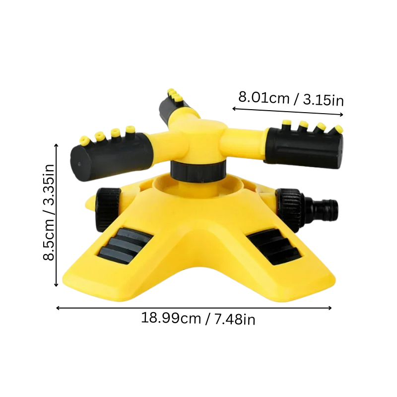 Avtoit | 360° Rotating Lawn Sprinkler | Stable, Multi-Angle Nozzles for Even Coverage in Large Gardens