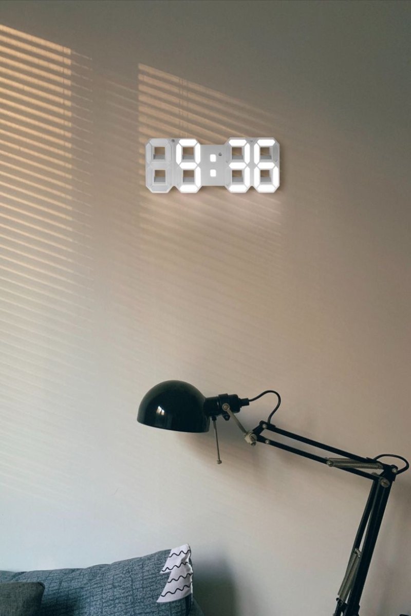 Avtoit | LumiSync 3D LED Wall Clock – Modern Digital Clock with Dimmer Lighting