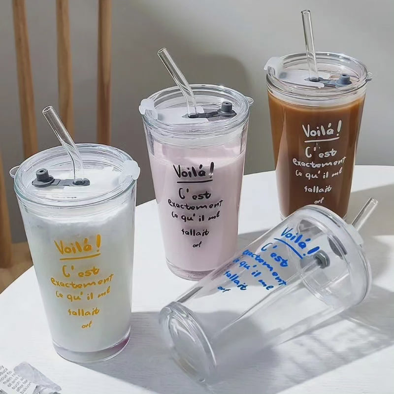 Avtoit | Round Transparent Borosilicate Drinking Tumbler
