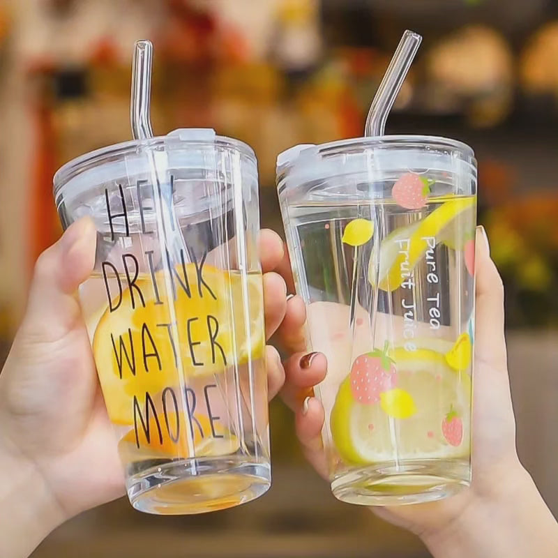 Avtoit | Round Transparent Borosilicate Drinking Tumbler