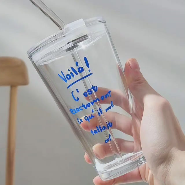 Avtoit | Round Transparent Borosilicate Drinking Tumbler