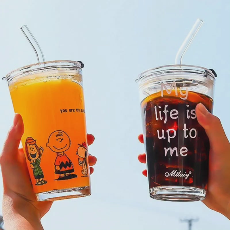 Avtoit | Round Transparent Borosilicate Drinking Tumbler
