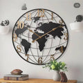 Avtoit | 60cm Large World Map Wall Clock