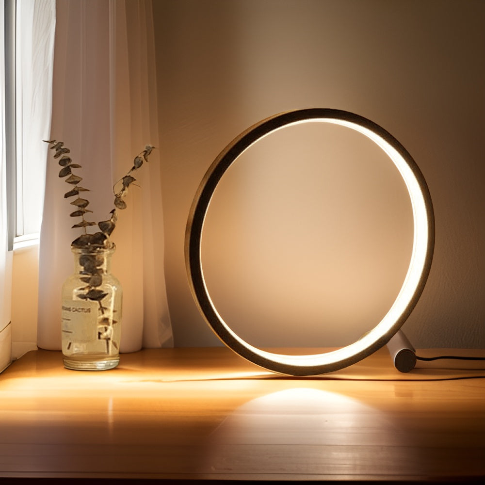 Avtoit | LED Minimalist Dimmable Round Table Lamp - RumiLight