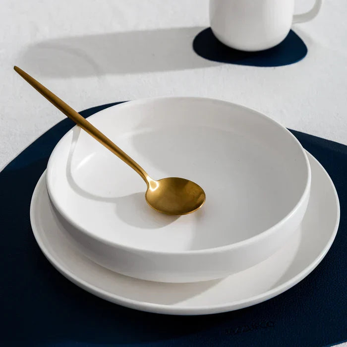 Avtoit | Minimalist Flatware Set – 20-Piece Titanium-Coated Stainless Steel Cutlery | Modern Matte Finish for Elegant Dining