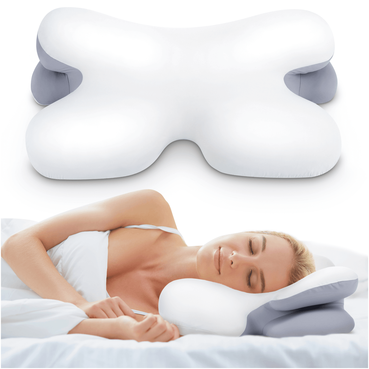 Avtoit | Side Sleeper Pillow | Ergonomic Memory Foam for Neck Pain Relief & Comfortable Sleep |Best Pillow for Back Pain