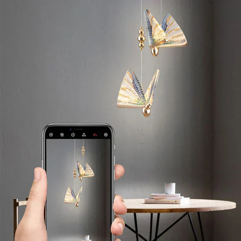 Avtoit | FlutterGlow – Artistic Butterfly-Shaped Pendant Lamp