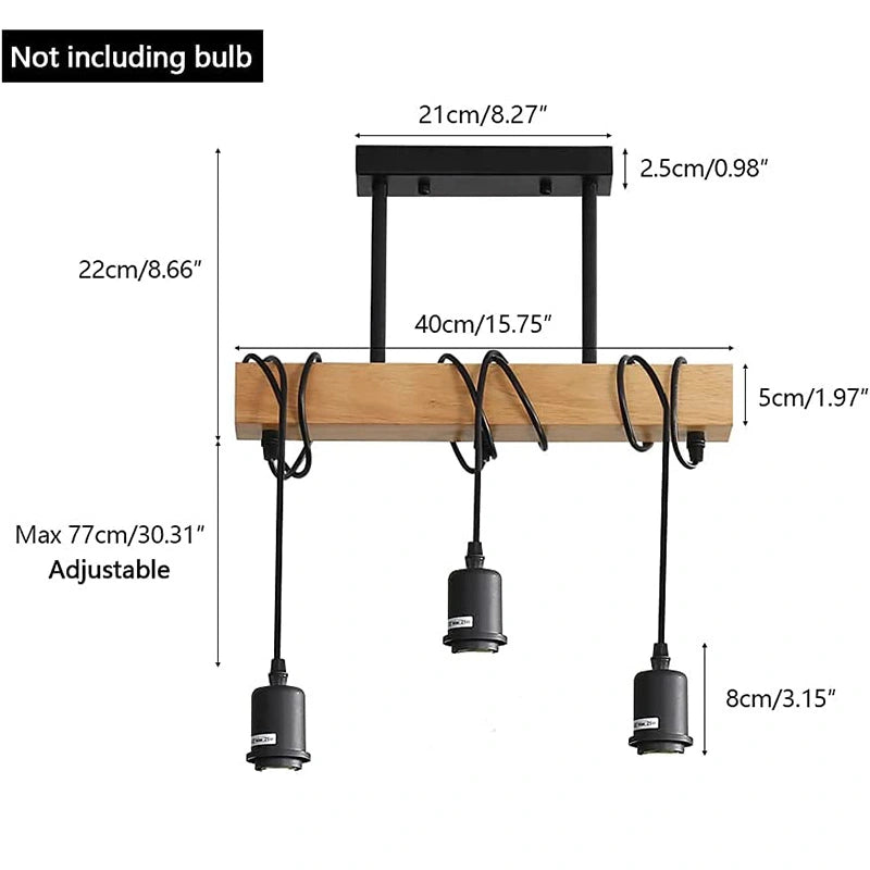 Avtoit | Industrial Pendant Light Black | Adjustable Hanging Lamp