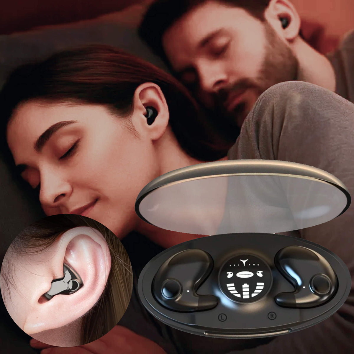 Avtoit | Invisible Wireless Sleep Headphones | Bluetooth 5.3 for Comfortable Sleep and Relaxation