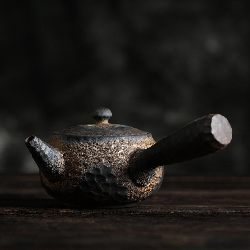 Avtoit | Japanese Ceramic Kyusu Teapot Chinese Kung Fu Teapot Drinking Utensil 200ml