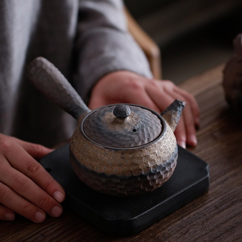 Avtoit | Japanese Ceramic Kyusu Teapot Chinese Kung Fu Teapot Drinking Utensil 200ml